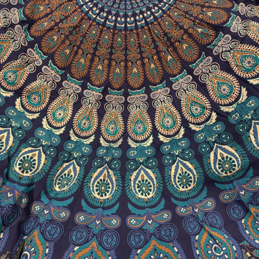 NIP Mandala Tapestry Boho Wall Decor Circle Blanket! Beach Dorm Picnic
